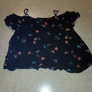 Old Navy off the shoulder floral shirt XL
